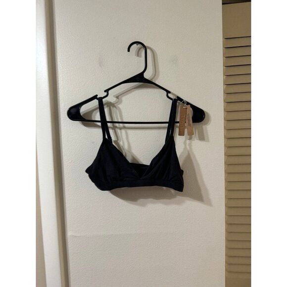New Skims Fits Everybody Triangle Bralette Size Small Onyx - Picture 4 of 9